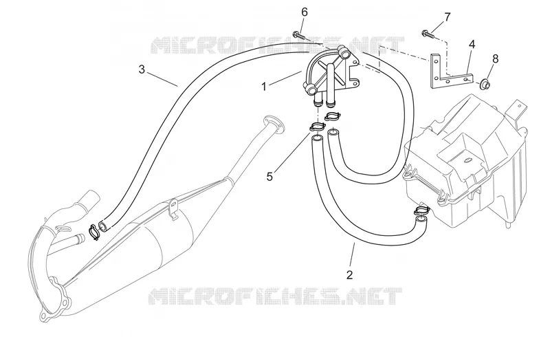 Secondary air Aprilia APRILIA-MOTORCYCLES 50 RS 2003  RS 50