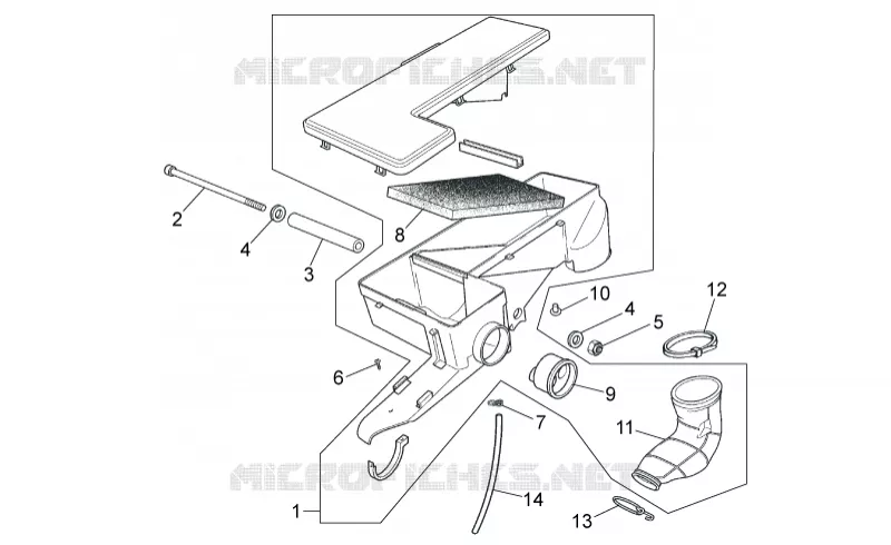 Air box Aprilia APRILIA-MOTORCYCLES 50 RS 2007  RS 50