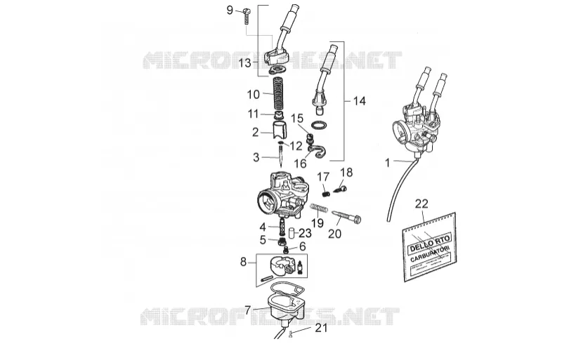 Carburettor Aprilia APRILIA-MOTORCYCLES 50 RS 2006  RS 50