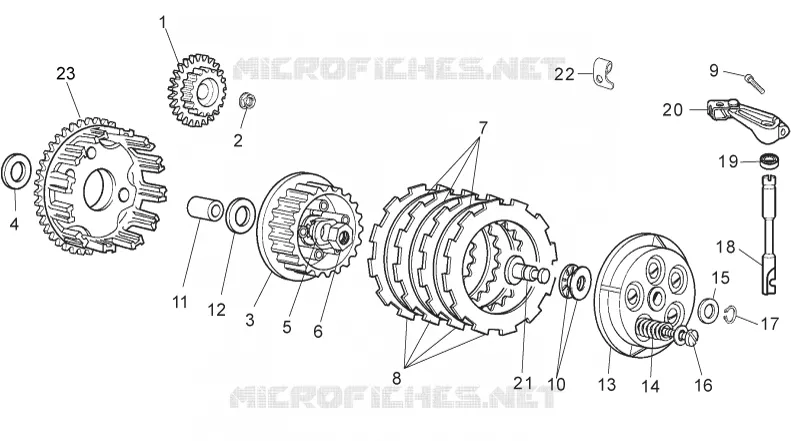 Clutch Aprilia APRILIA-MOTORCYCLES 50 RS 2007  RS 50