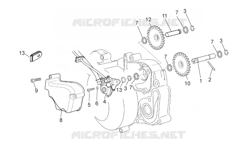 Oil pump Aprilia APRILIA-MOTORCYCLES 50 RS 2008  RS 50
