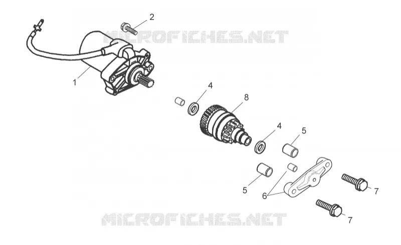 Starter motor Aprilia APRILIA-MOTORCYCLES 50 RS 2007  RS 50