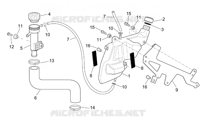Expansion tank Aprilia APRILIA-MOTORCYCLES 1000 RST-FUTURA 2001  RST 1000 Futura