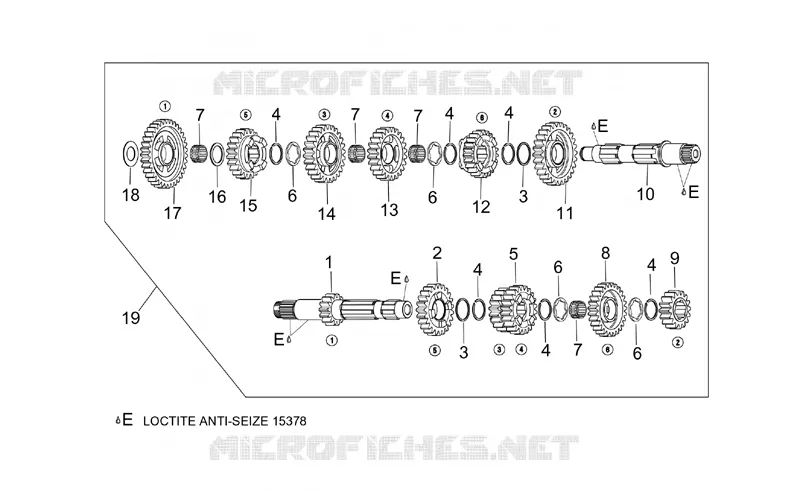 Gear box Aprilia APRILIA-MOTORCYCLES 1000 RST-FUTURA 2002  RST 1000 Futura