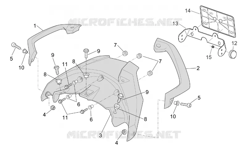 Rear body Aprilia APRILIA-MOTORCYCLES 1000 RST-FUTURA 2002  RST 1000 Futura