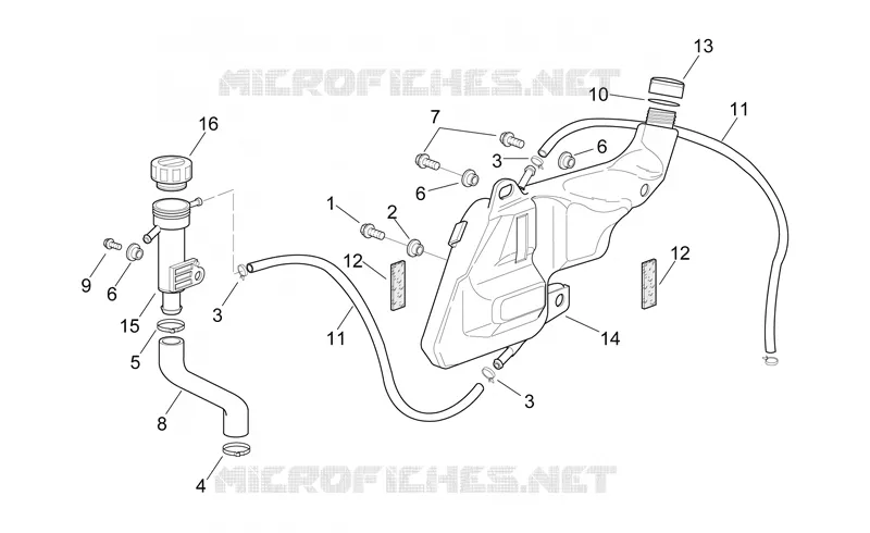 Expansion tank Aprilia APRILIA-MOTORCYCLES 1000 RSV 1999  RSV 1000