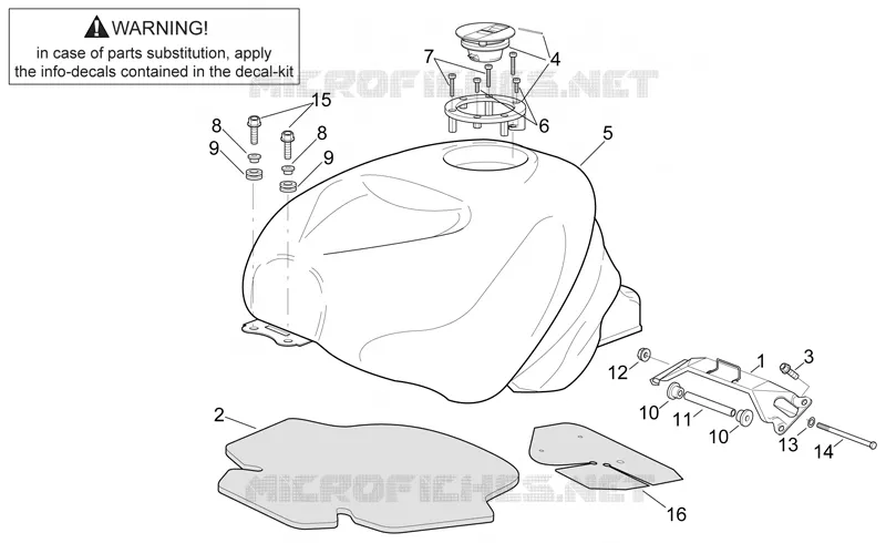 Fuel tank Aprilia APRILIA-MOTORCYCLES 1000 RSV 1999  RSV 1000