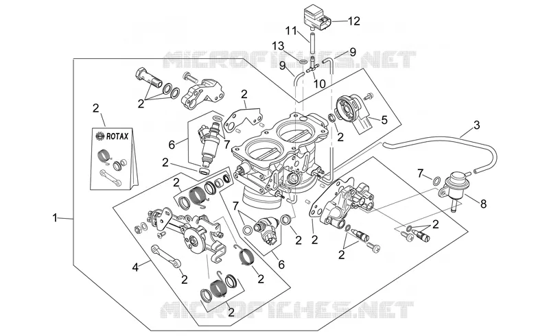 Throttle body Aprilia APRILIA-MOTORCYCLES 1000 RSV 1998  RSV 1000