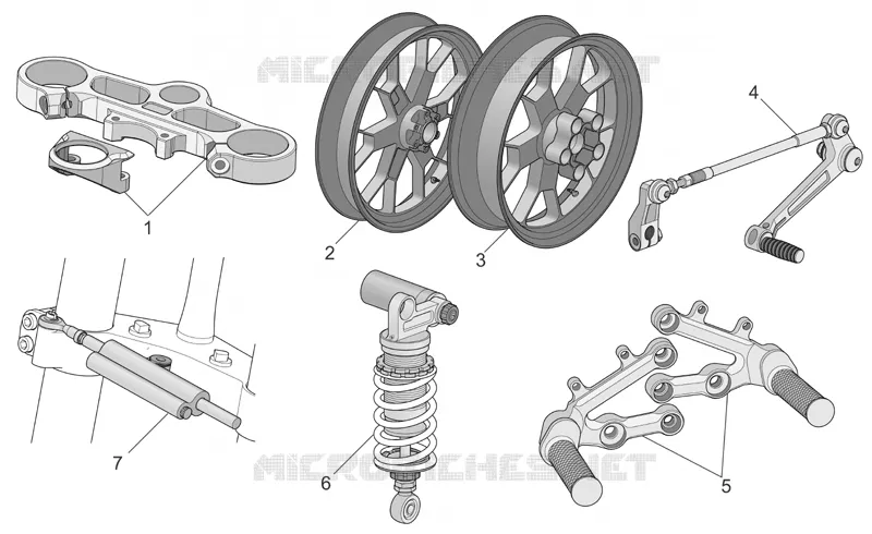 Acc. - Cyclistic components Aprilia APRILIA-MOTORCYCLES 1000 RSV 2004  RSV 1000