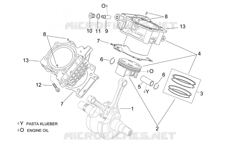 Crankshaft II Aprilia APRILIA-MOTORCYCLES 1000 RSV 2007  RSV 1000