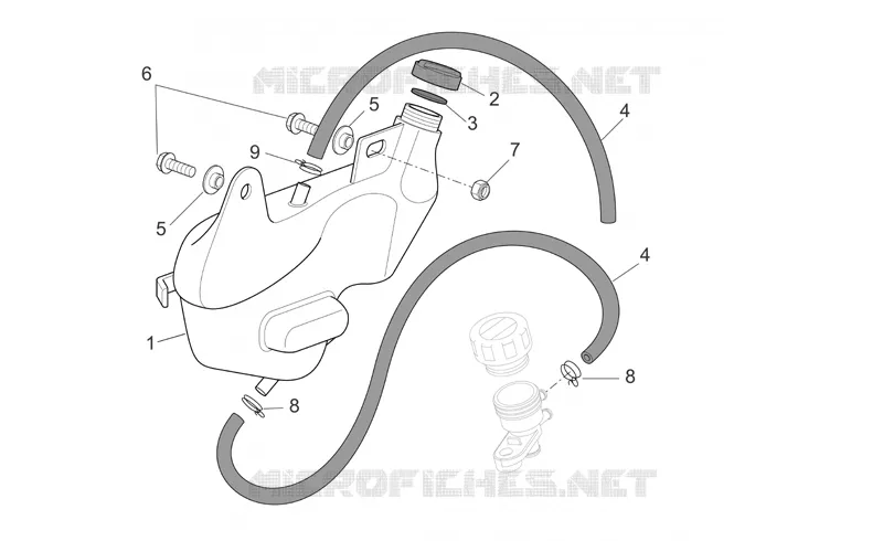 Expansion tank Aprilia APRILIA-MOTORCYCLES 1000 RSV 2006  RSV 1000