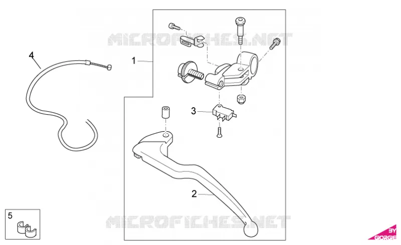 Clutch lever Aprilia APRILIA-MOTORCYCLES 1000 RSV 2010  RSV4 1000 SBK - FACTORY