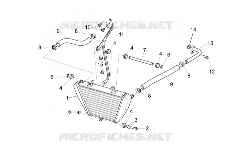 Oil radiator Aprilia APRILIA-MOTORCYCLES 1000 RSV4 2015  RSV4 1000 APRC Factory ABS