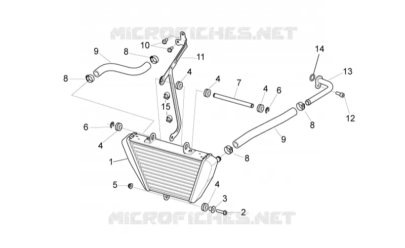 Oil radiator Aprilia APRILIA-MOTORCYCLES 1000 RSV4 2014  RSV4 1000 APRC R