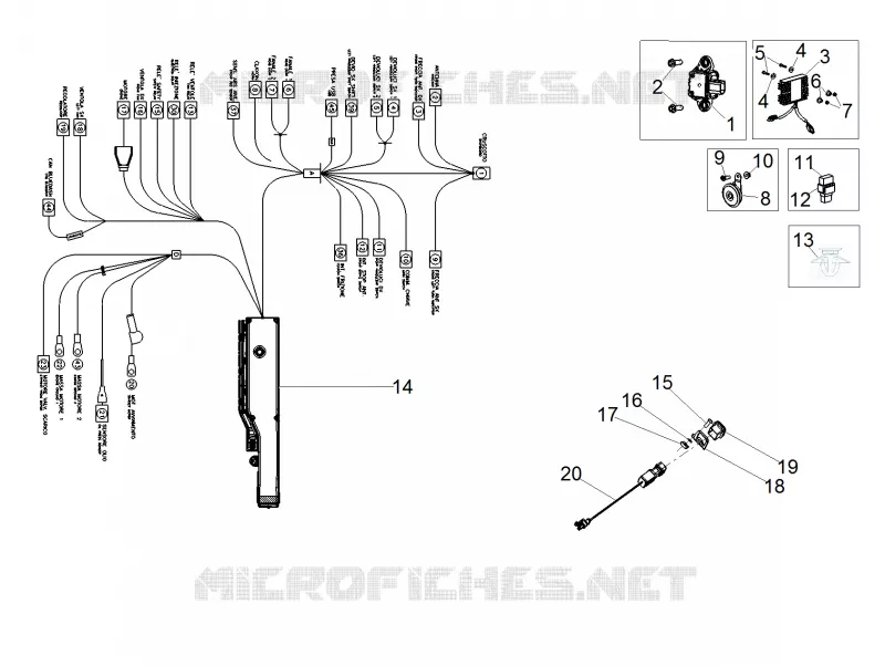 Front electrical system Aprilia APRILIA-MOTORCYCLES 1000 RSV4 2016  RSV4 1000 Racing Factory L.E