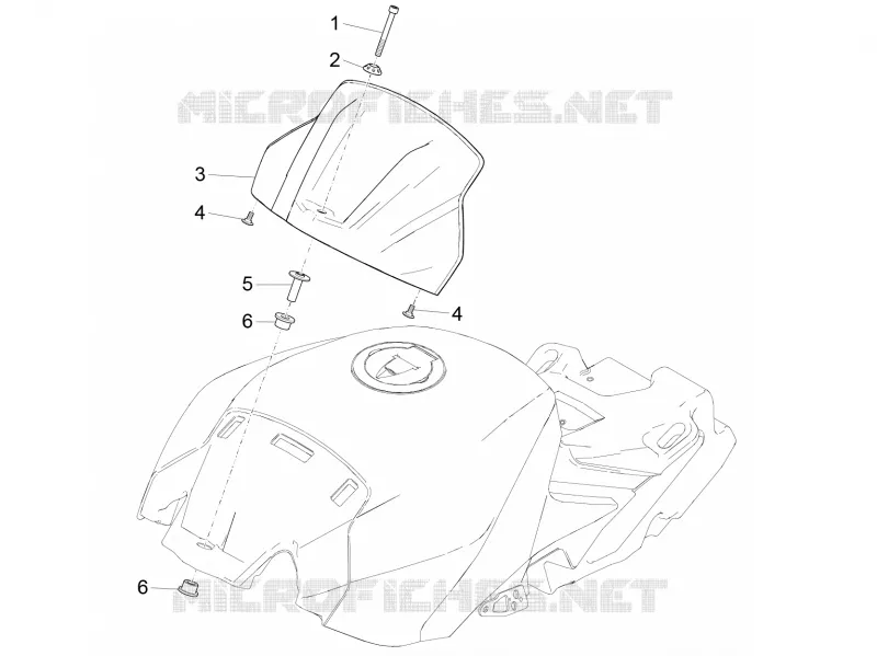 Tank cover Aprilia APRILIA-MOTORCYCLES 1000 RSV4 2016  RSV4 1000 RR