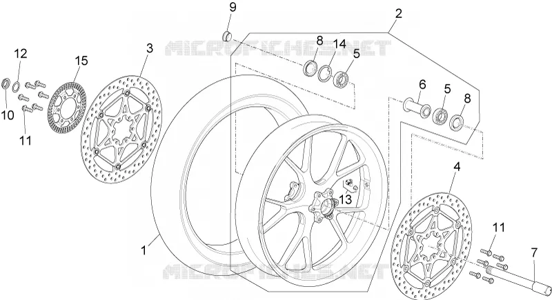 Front wheel Aprilia APRILIA-MOTORCYCLES 1000 RSV4 2017  RSV4 1000 RR