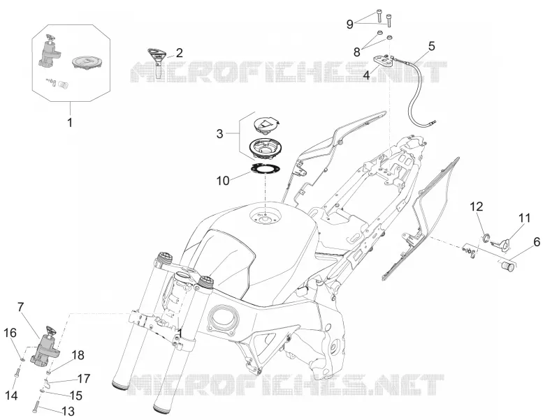 Locks Aprilia APRILIA-MOTORCYCLES 1000 RSV4 2017  RSV4 1000 RR