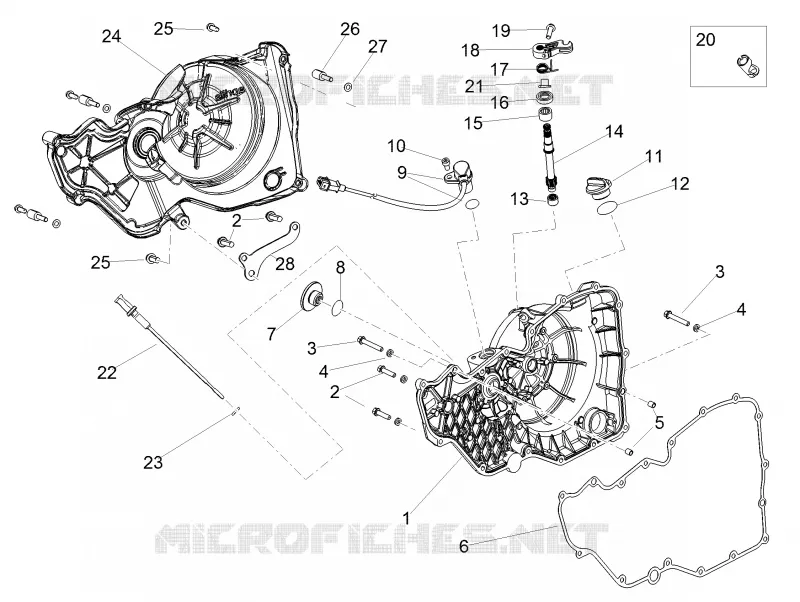 Clutch cover Aprilia APRILIA-MOTORCYCLES 1000 RSV4 2017  RSV4 1000 RR