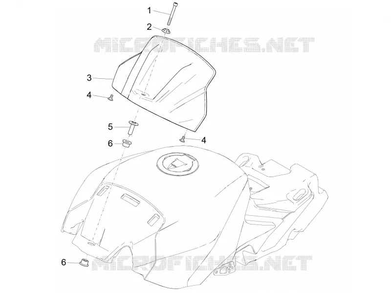 Tank cover Aprilia APRILIA-MOTORCYCLES 1000 RSV4 2017  RSV4 1000 RR