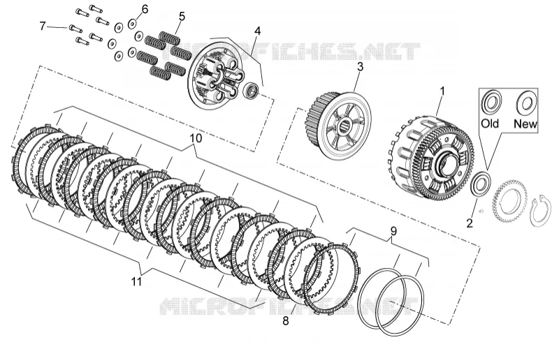 Clutch II Aprilia APRILIA-MOTORCYCLES 750 SHIVER 2009  Shiver