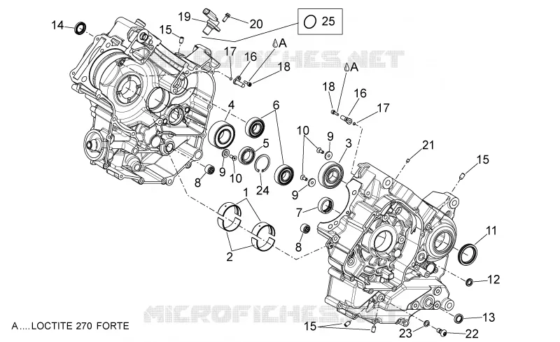 Crankcases II Aprilia APRILIA-MOTORCYCLES 750 SHIVER 2007  Shiver