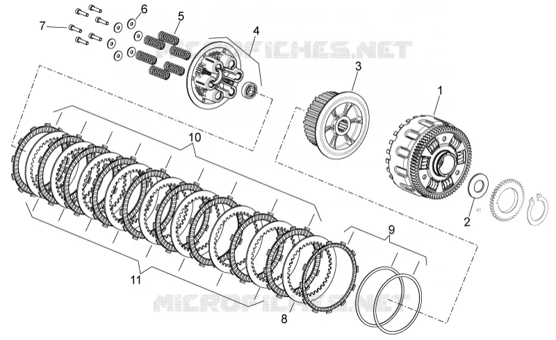 Clutch II Aprilia APRILIA-MOTORCYCLES 750 SHIVER 2012  Shiver