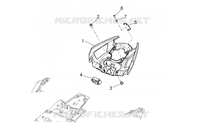 Rear body II Aprilia APRILIA-MOTORCYCLES 750 SHIVER 2013  Shiver