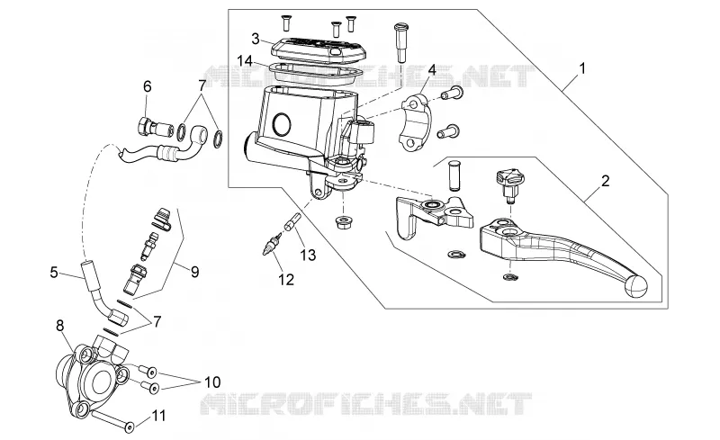 Clutch pump Aprilia APRILIA-MOTORCYCLES 750 SHIVER 2016  Shiver