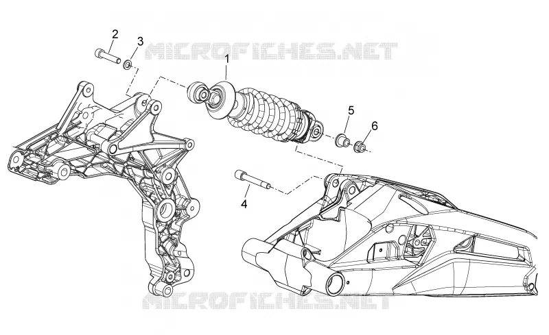 Rear shock absorber Aprilia APRILIA-MOTORCYCLES 750 SHIVER 2015  Shiver