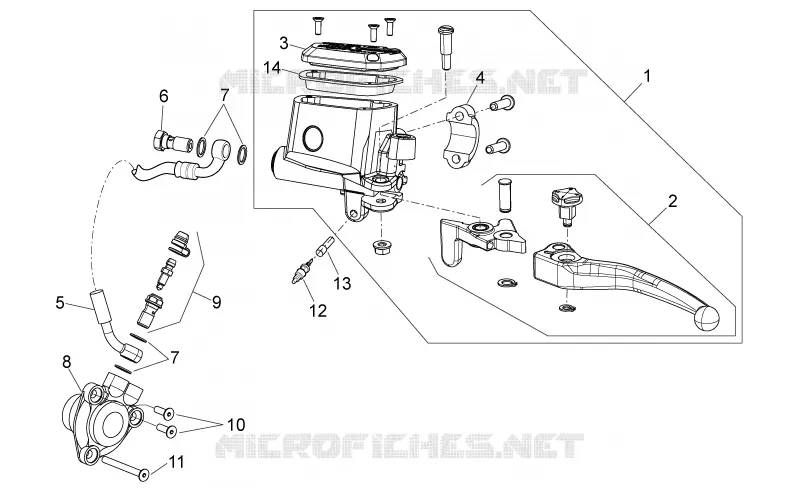 Clutch pump Aprilia APRILIA-MOTORCYCLES 750 SHIVER 2015  Shiver PA