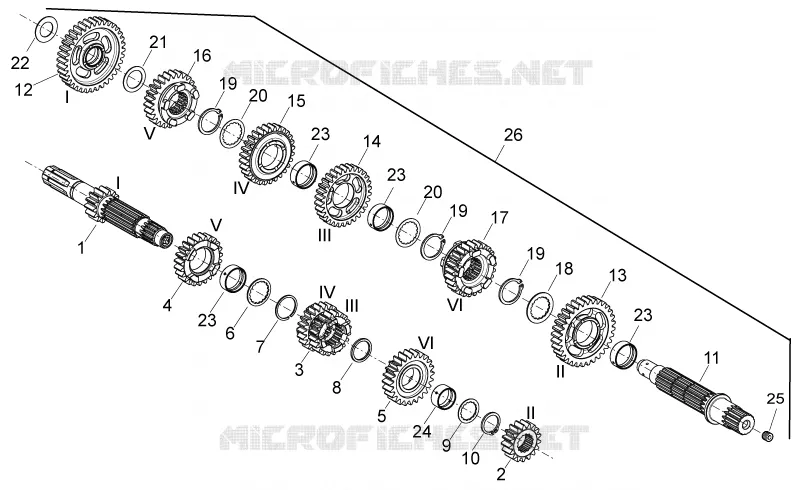Gear box Aprilia APRILIA-MOTORCYCLES 750 SHIVER 2012  Shiver