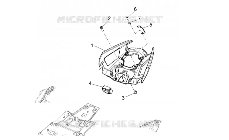 Rear body II Aprilia APRILIA-MOTORCYCLES 750 SHIVER 2013  Shiver