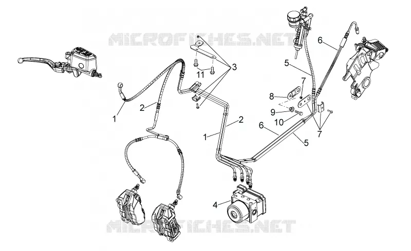 ABS Brake system Aprilia APRILIA-MOTORCYCLES 750 SHIVER 2015  Shiver