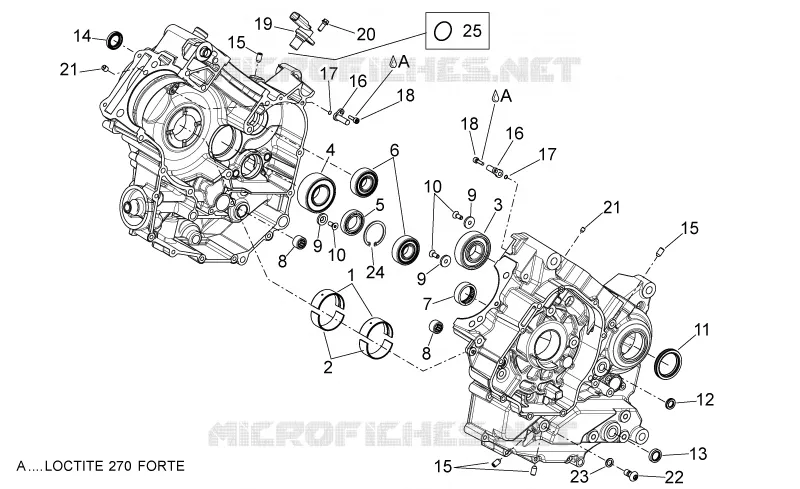 Crankcases II Aprilia APRILIA-MOTORCYCLES 750 SHIVER 2016  Shiver