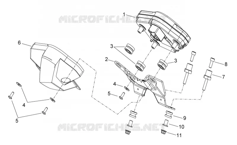 Dashboard Aprilia APRILIA-MOTORCYCLES 750 SHIVER 2015  Shiver