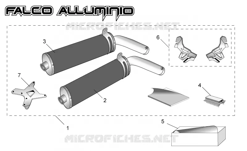 Acc. - Performance  parts II Aprilia APRILIA-MOTORCYCLES 1000 SL-FALCO 2001  SL Falco