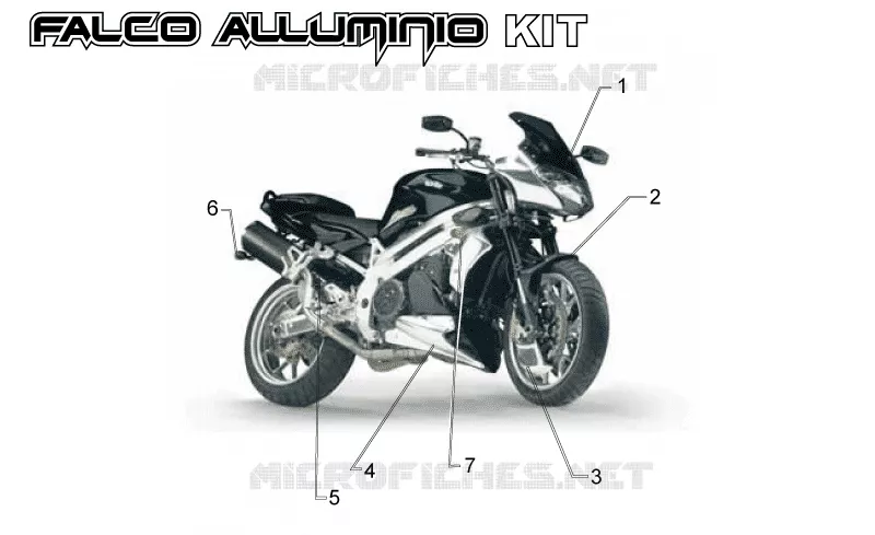 Acc. - Special body parts Aprilia APRILIA-MOTORCYCLES 1000 SL-FALCO 2001  SL Falco