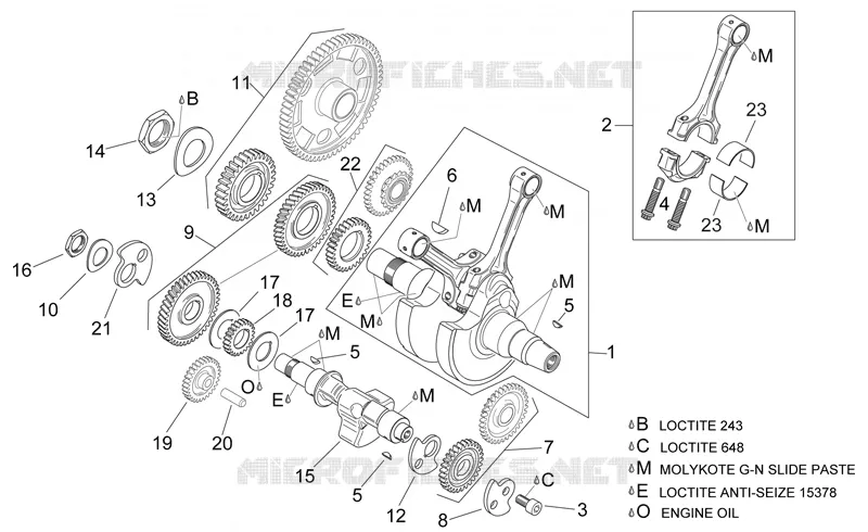 Crankshaft I Aprilia APRILIA-MOTORCYCLES 1000 SL-FALCO 2002  SL Falco
