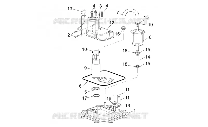 Fuel pump I Aprilia APRILIA-MOTORCYCLES 1000 SL-FALCO 2001  SL Falco