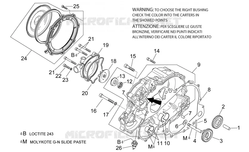 Water pump Aprilia APRILIA-MOTORCYCLES 1000 SL-FALCO 2001  SL Falco