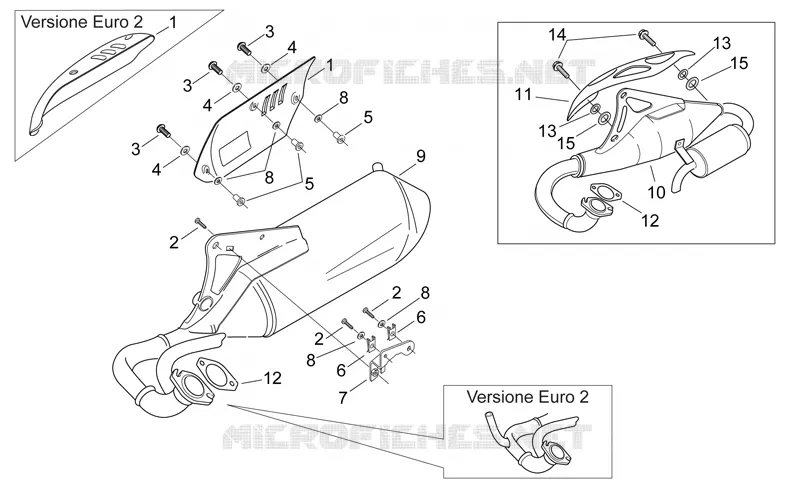 Catalytic exhaust unit Aprilia APRILIA-SCOOTER 50 SONIC 2000  Sonic H2O
