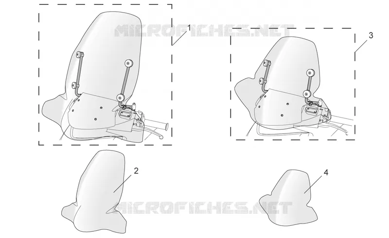 Acc. - Windshields Aprilia APRILIA-SCOOTER 125 SPORT-CITY 2007  Sport City E3