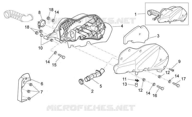 Air box Aprilia APRILIA-SCOOTER 200 SPORT-CITY 2007  Sport City E3
