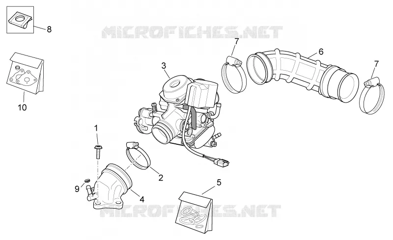 Carburettor I Aprilia APRILIA-SCOOTER 125 SPORT-CITY 2007  Sport City E3