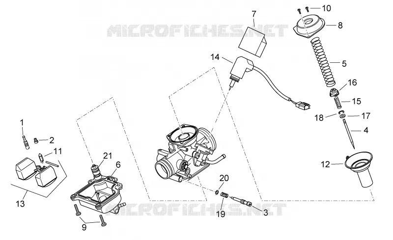 Carburettor II Aprilia APRILIA-SCOOTER 250 SPORT-CITY 2006  Sport City E3