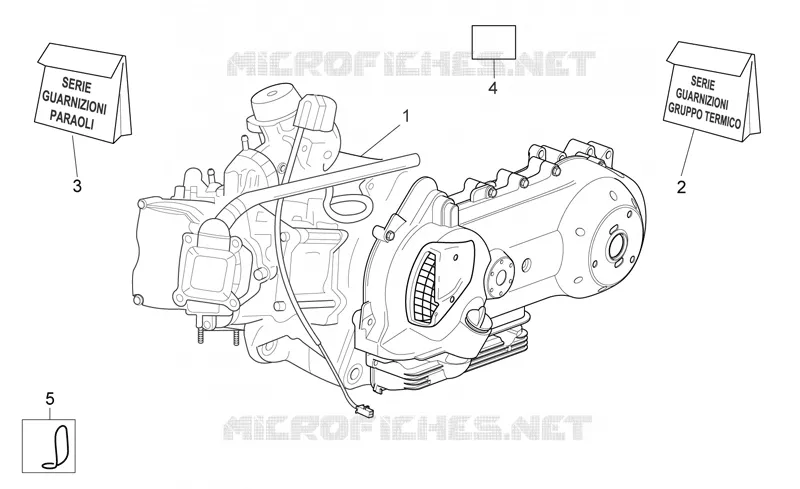 Engine Aprilia APRILIA-SCOOTER 125 SPORT-CITY 2006  Sport City E3