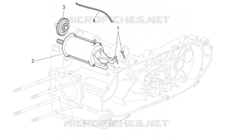 Starter motor II Aprilia APRILIA-SCOOTER 250 SPORT-CITY 2007  Sport City E3