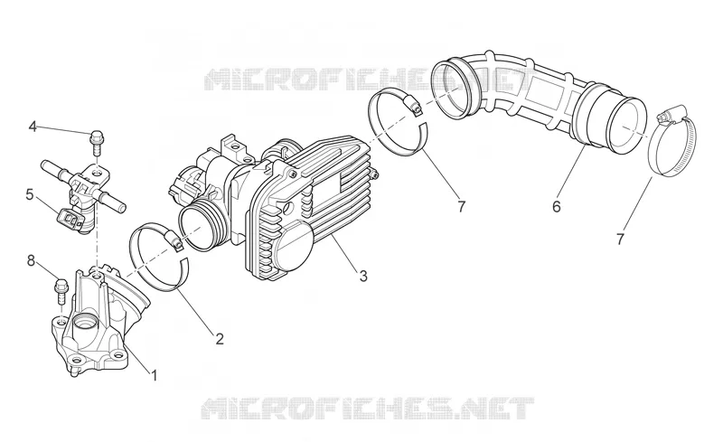 Throttle body Aprilia APRILIA-SCOOTER 200 SPORT-CITY 2006  Sport City E3