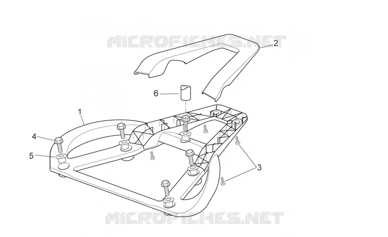 Top box support Aprilia APRILIA-SCOOTER 250 SPORT-CITY 2006  Sport City E3